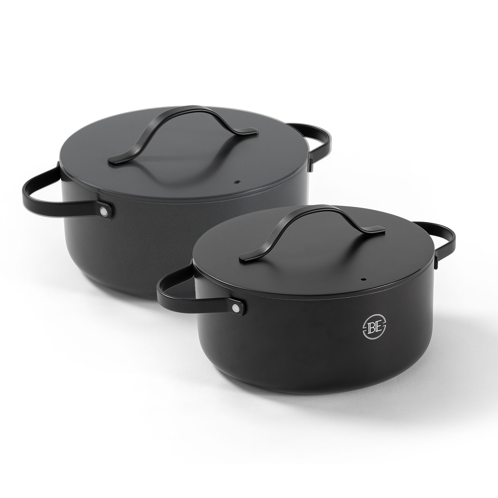 BE Living Essential Series 2-delige Braadpannenset - Ø 24 cm &amp; Ø 28 cm
