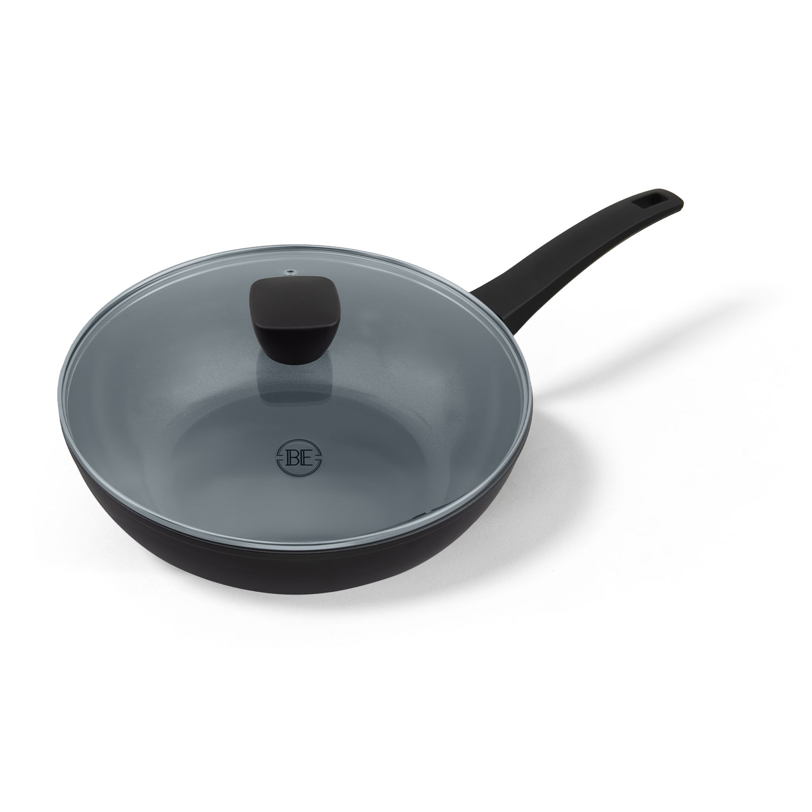 BE Living Delight Series Wokpan met Deksel Ø 28 cm - Zwart
