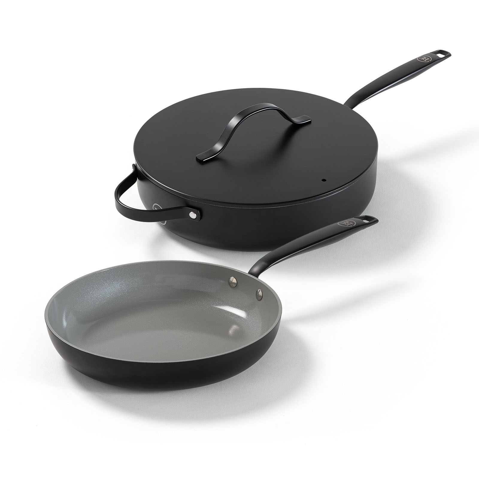 BE Living Essential Series Pannenset 2-delige - Ø 28 cm Koekenpan + Ø 28 cm Hapjespan