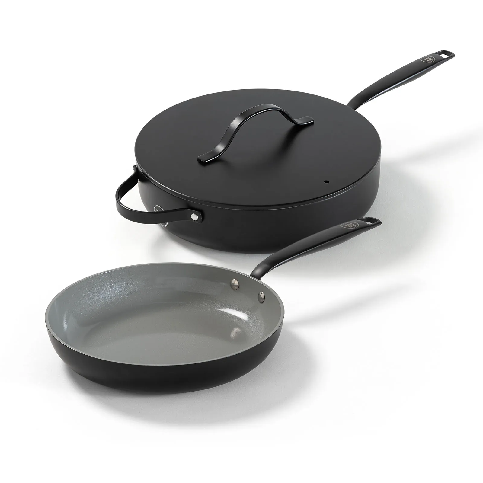 BE Living Essential Series Pannenset 2-delige - Ø 28 cm Koekenpan + Ø 28 cm Hapjespan