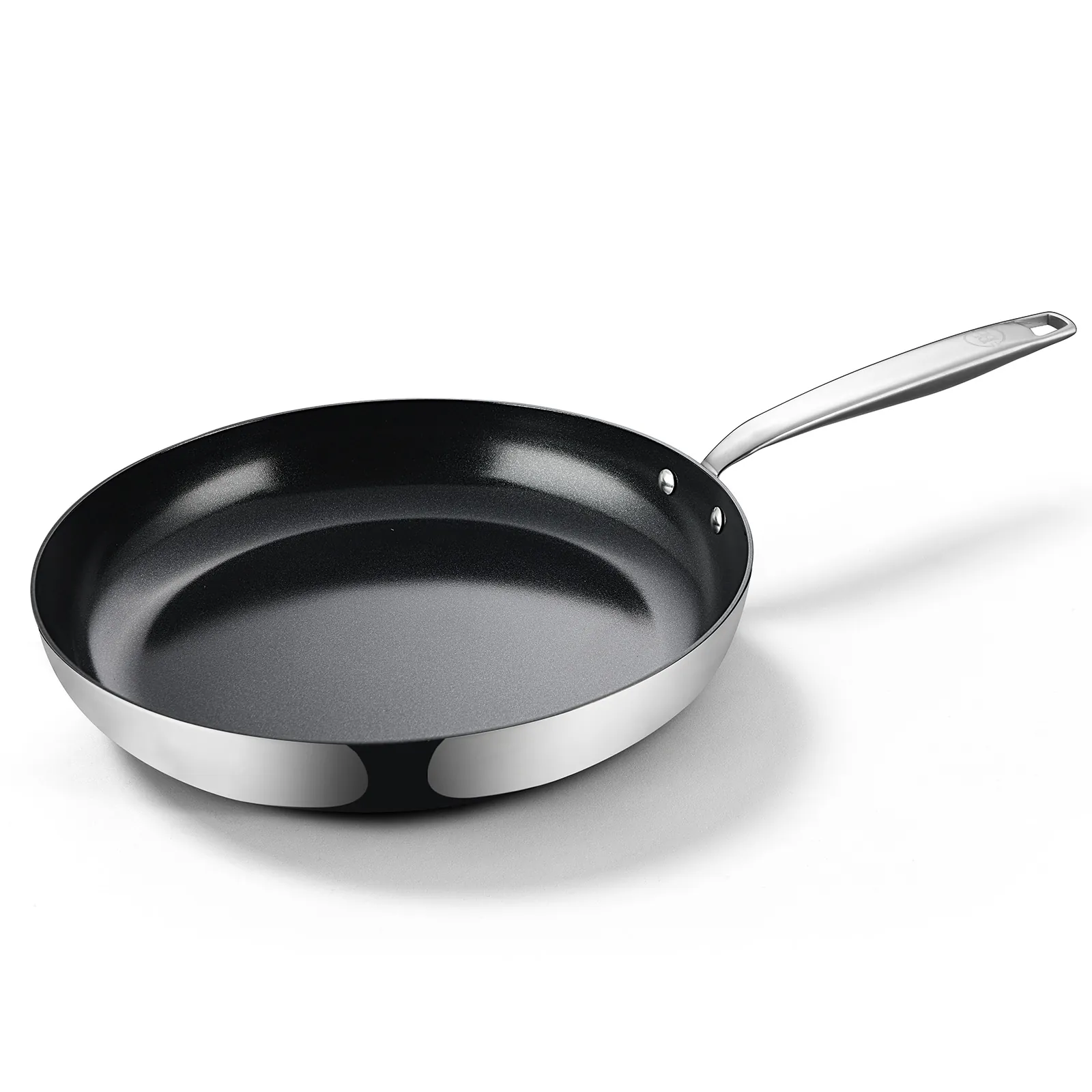 BE Living Essential Series Stainless Steel Black Koekenpan Ø 24 cm